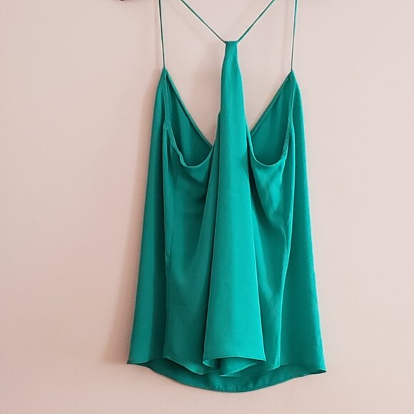 Bright Kelly Green Racerback Cami Top [J.Crew ] [Size M] - Picture 2 of 4